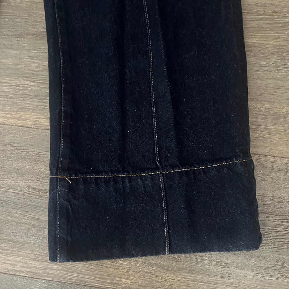 Mango Dark Blue Cropped Jeans - Picture 5 of 8